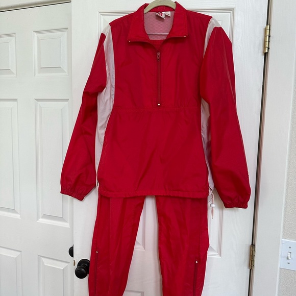 Vintage Wilson Red Women's wind suit  Set Sz medium - Picture 1 of 6